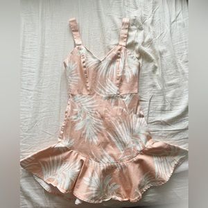 Beachy palm trees dress